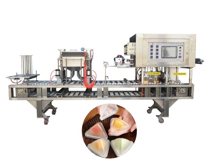 龙应 FKJ-4 三角盒粽子全自动灌装封口机