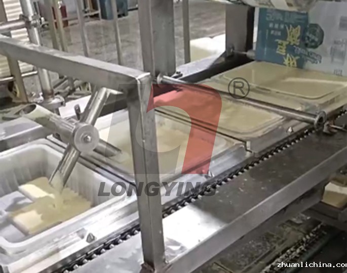 龙应大方盒豆腐灌装封口机